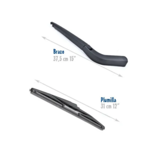 Brazo y Plumilla Trasera 12" pulgadas Chevrolet Spark LT - Imagen 3