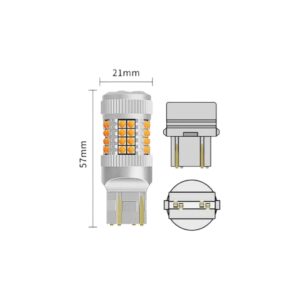 Kit Ampolletas Ultra Led Ámbar Kobo T20 Canbus - Imagen 2