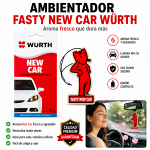 Aromatizante Wurth Fasty New Car - Imagen 3