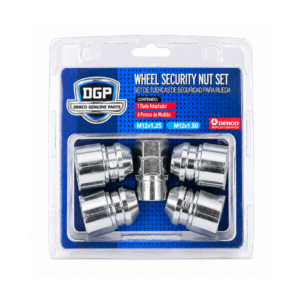 Set Tuercas Seguridad Llantas M12x1.25 DGP Antirrobo Alta Resistencia