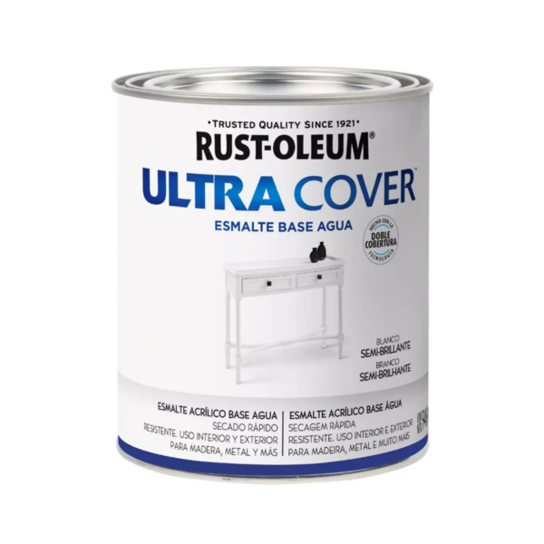 020066370763_PINTURA RUST OLEUM ULTRA COVER ESMALTE BASE AGUA BLANCO SEMI BRILLANTE_1 PINTURA RUST OLEUM ULTRA COVER ESMALTE BASE AGUA BLANCO SEMI BRILLANTE