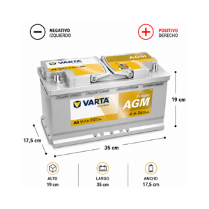 Batería Varta 95Ah 850CCA LN5 AGM Start Stop - Imagen 4