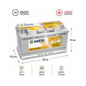 Batería Varta 95Ah 850CCA LN5 AGM Start Stop - Imagen 4