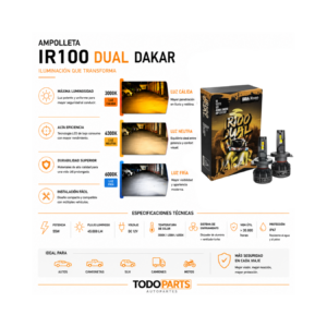 Kit Ampolletas LED Dakar IRX Dual H7 - Imagen 6