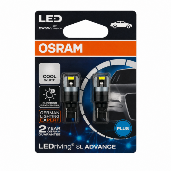 Kit Ampolleta Led Osram Cola De Pez W5w T10 Patente