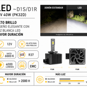 Hella Ampolleta Led Conector D1s/d1r Blanco Frío Unidad