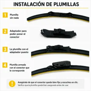 Plumilla Limpiaparabrisas 14 Brm 12+1 Multiadaptador