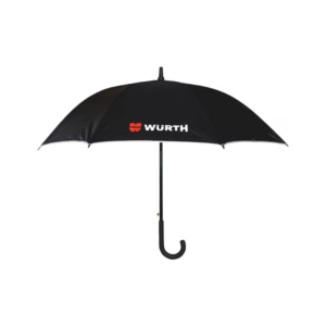 Paraguas Wurth Negro Automático Con Banda Reflectante