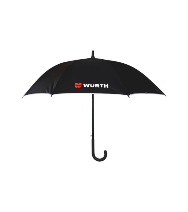 Paraguas Wurth Negro Automático Con Banda Reflectante