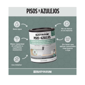 Pintura Rust-Oleum Para Pisos Y Azulejos Beige Arena 946 Ml - Imagen 2