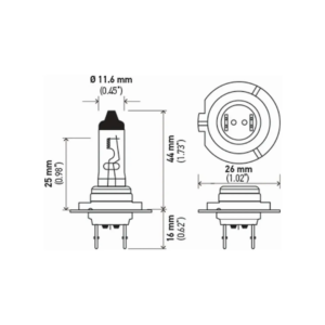 Kit Ampolletas Hella H7 TLL Design 12V 55W Luz Blanca - Imagen 3