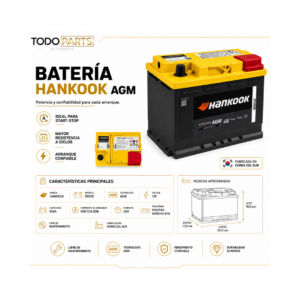 Batería Hankook AGM LN2 60Ah 680CCA - Imagen 6