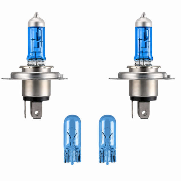 Ampolletas Philips CrystalVision H4 60/55W + W5W Pack 4