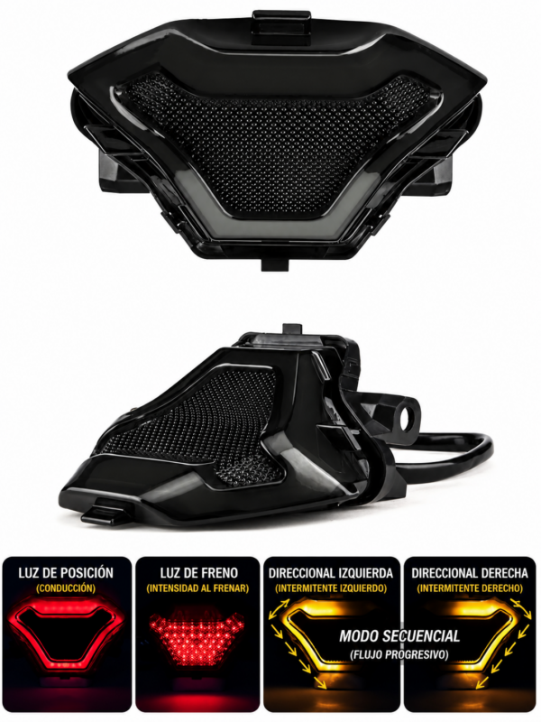 Luz Trasera Led De Motocicleta Para Yamaha