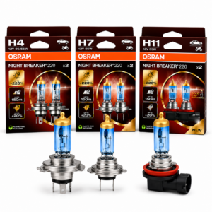 Ampolletas Osram Night Breaker 220 H4/H7/H11 12V Halógenas